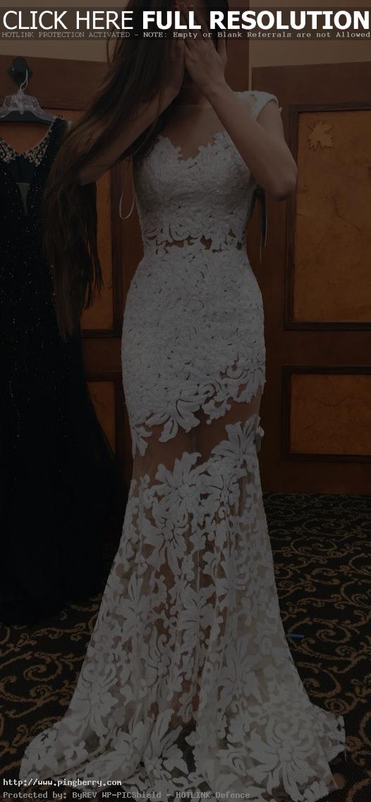 White Lace Gown // Aww Outfit...