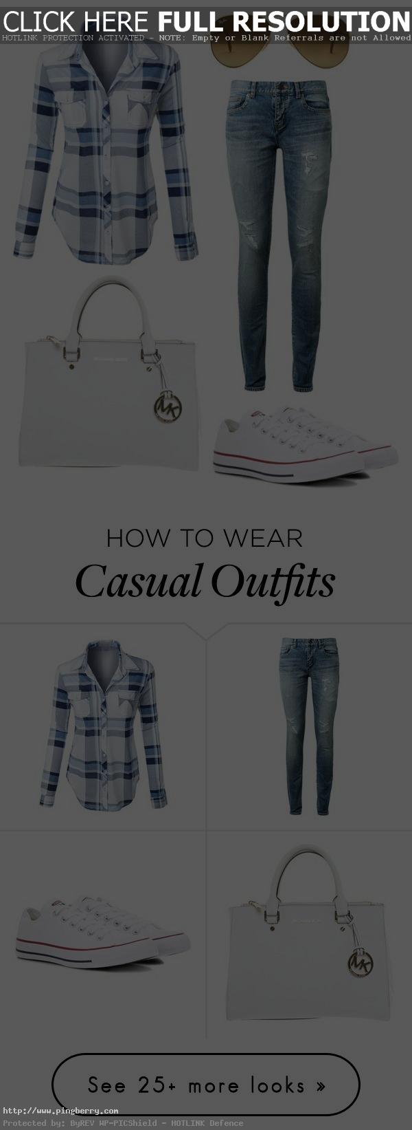 "Casual Mom!" by ttreenuh on Polyvore featuring Ray-Ban, LE3NO, Yves S...