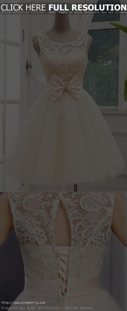Homecoming Dress,Lace Homecoming Dresses,Short Prom Gown,Champagne Homecoming Go...