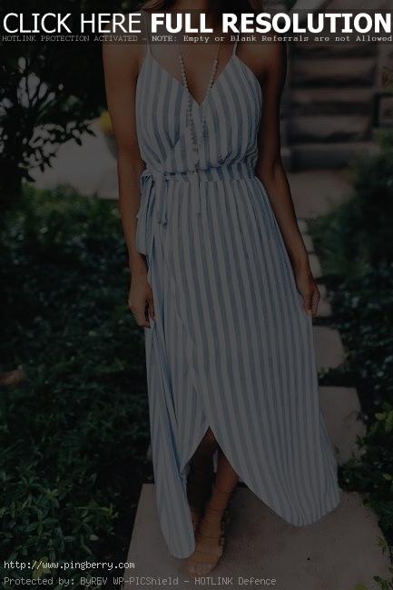 summer stripes and wrap dresses will never go out of style. you could literally ...