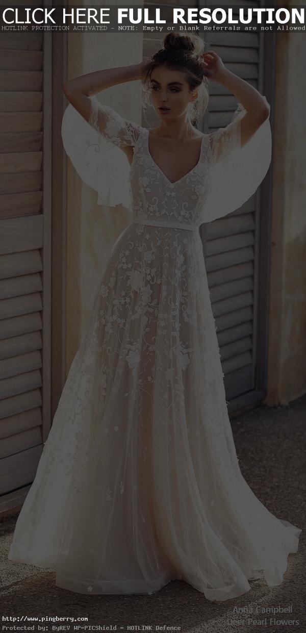 Anna Campbell 2019 Wedding Dress #weddings #dresses #weddingdresses #lacewedding...