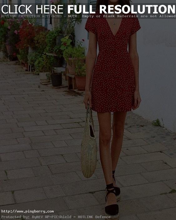 Inspiração: vestido de bolinhas - #GuitaModa. Vestido vermelho poá, bolsa de ...